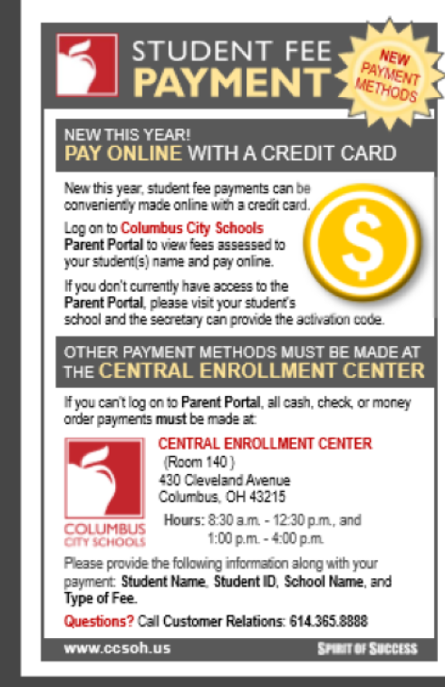 Student fee payment